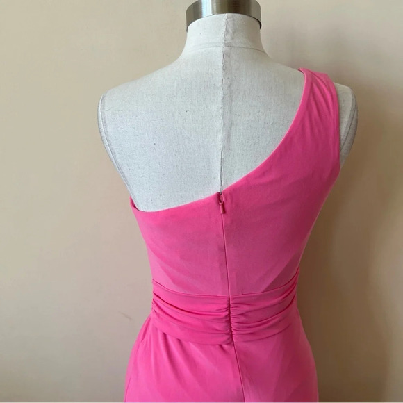Mac Duggal Ieena 26581 One Shoulder Jersey Gown pink 17545 - Picture 8 of 14